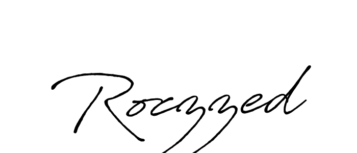 How to make Roczzed signature? Antro_Vectra_Bolder is a professional autograph style. Create handwritten signature for Roczzed name. Roczzed signature style 7 images and pictures png