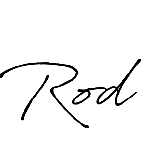 Rod stylish signature style. Best Handwritten Sign (Antro_Vectra_Bolder) for my name. Handwritten Signature Collection Ideas for my name Rod. Rod signature style 7 images and pictures png