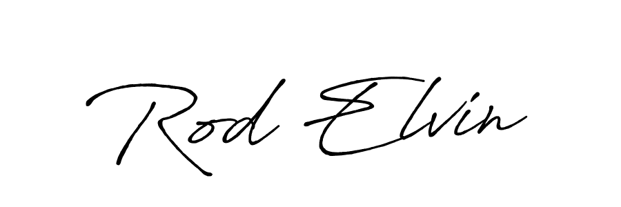 Use a signature maker to create a handwritten signature online. With this signature software, you can design (Antro_Vectra_Bolder) your own signature for name Rod Elvin. Rod Elvin signature style 7 images and pictures png