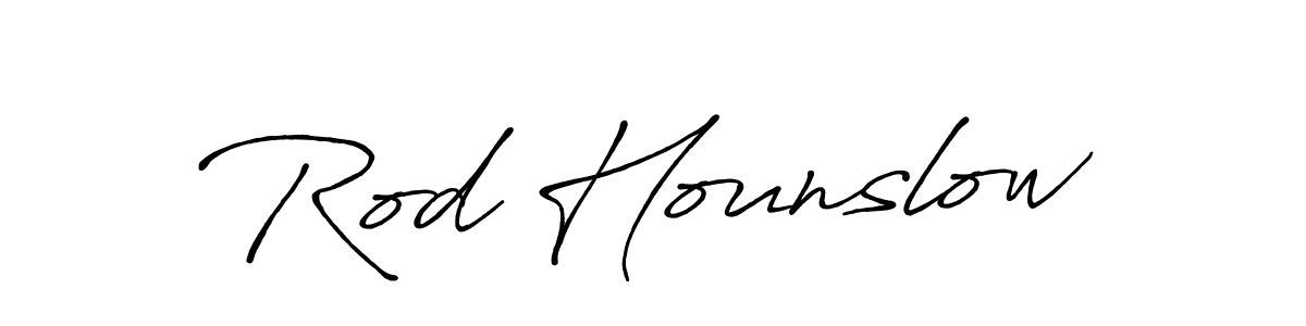 Also You can easily find your signature by using the search form. We will create Rod Hounslow name handwritten signature images for you free of cost using Antro_Vectra_Bolder sign style. Rod Hounslow signature style 7 images and pictures png