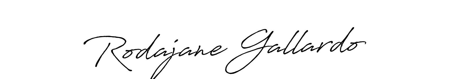 Rodajane Gallardo stylish signature style. Best Handwritten Sign (Antro_Vectra_Bolder) for my name. Handwritten Signature Collection Ideas for my name Rodajane Gallardo. Rodajane Gallardo signature style 7 images and pictures png
