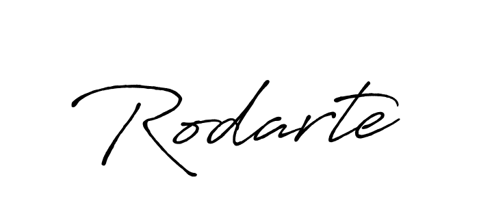Use a signature maker to create a handwritten signature online. With this signature software, you can design (Antro_Vectra_Bolder) your own signature for name Rodarte. Rodarte signature style 7 images and pictures png