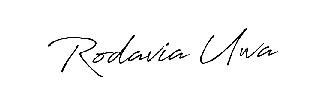 You should practise on your own different ways (Antro_Vectra_Bolder) to write your name (Rodavia Uwa) in signature. don't let someone else do it for you. Rodavia Uwa signature style 7 images and pictures png