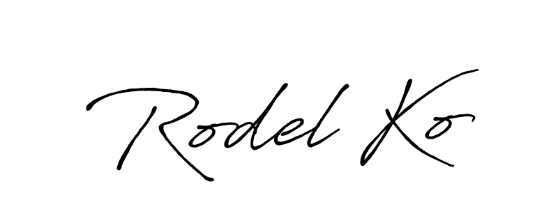 Once you've used our free online signature maker to create your best signature Antro_Vectra_Bolder style, it's time to enjoy all of the benefits that Rodel Ko name signing documents. Rodel Ko signature style 7 images and pictures png