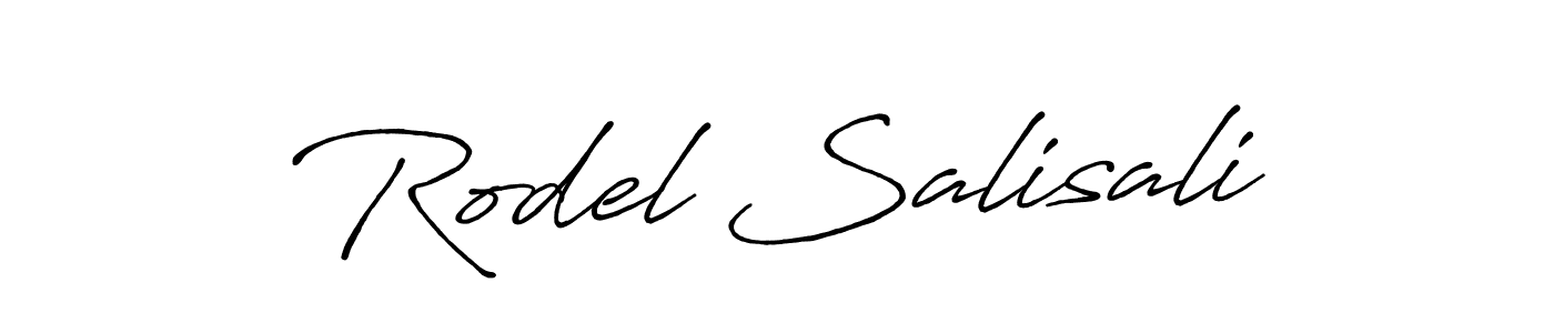 Use a signature maker to create a handwritten signature online. With this signature software, you can design (Antro_Vectra_Bolder) your own signature for name Rodel Salisali. Rodel Salisali signature style 7 images and pictures png