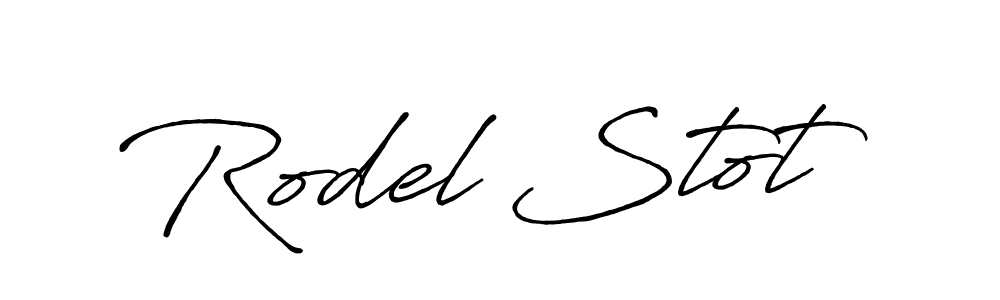 Design your own signature with our free online signature maker. With this signature software, you can create a handwritten (Antro_Vectra_Bolder) signature for name Rodel Stot. Rodel Stot signature style 7 images and pictures png