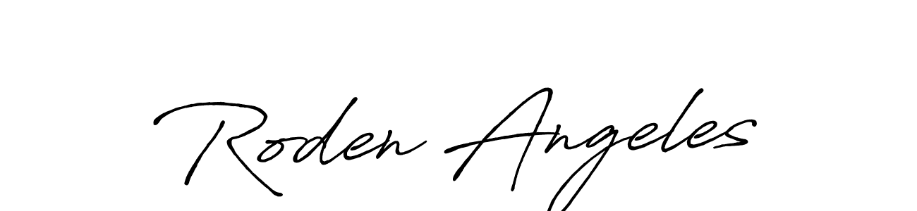 It looks lik you need a new signature style for name Roden Angeles. Design unique handwritten (Antro_Vectra_Bolder) signature with our free signature maker in just a few clicks. Roden Angeles signature style 7 images and pictures png
