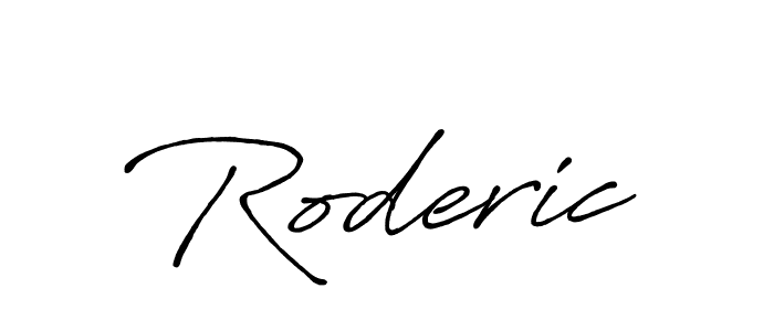 How to make Roderic signature? Antro_Vectra_Bolder is a professional autograph style. Create handwritten signature for Roderic name. Roderic signature style 7 images and pictures png