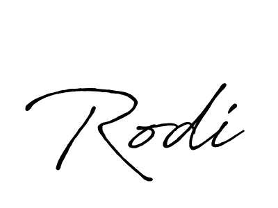 Create a beautiful signature design for name Rodi. With this signature (Antro_Vectra_Bolder) fonts, you can make a handwritten signature for free. Rodi signature style 7 images and pictures png
