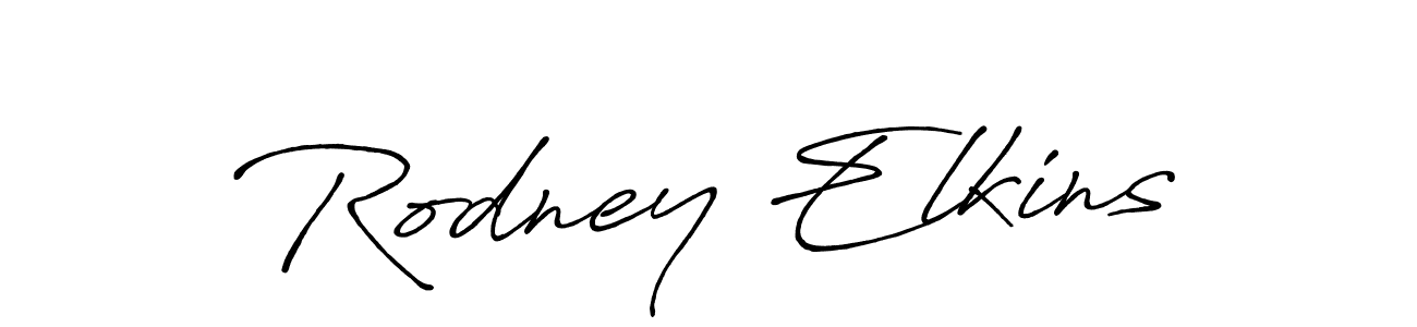 Rodney Elkins stylish signature style. Best Handwritten Sign (Antro_Vectra_Bolder) for my name. Handwritten Signature Collection Ideas for my name Rodney Elkins. Rodney Elkins signature style 7 images and pictures png