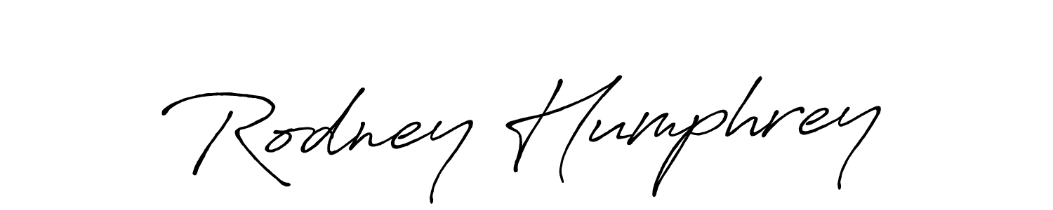 Make a beautiful signature design for name Rodney Humphrey. With this signature (Antro_Vectra_Bolder) style, you can create a handwritten signature for free. Rodney Humphrey signature style 7 images and pictures png