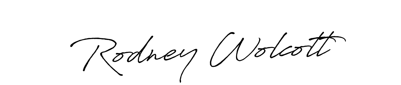 if you are searching for the best signature style for your name Rodney Wolcott. so please give up your signature search. here we have designed multiple signature styles  using Antro_Vectra_Bolder. Rodney Wolcott signature style 7 images and pictures png