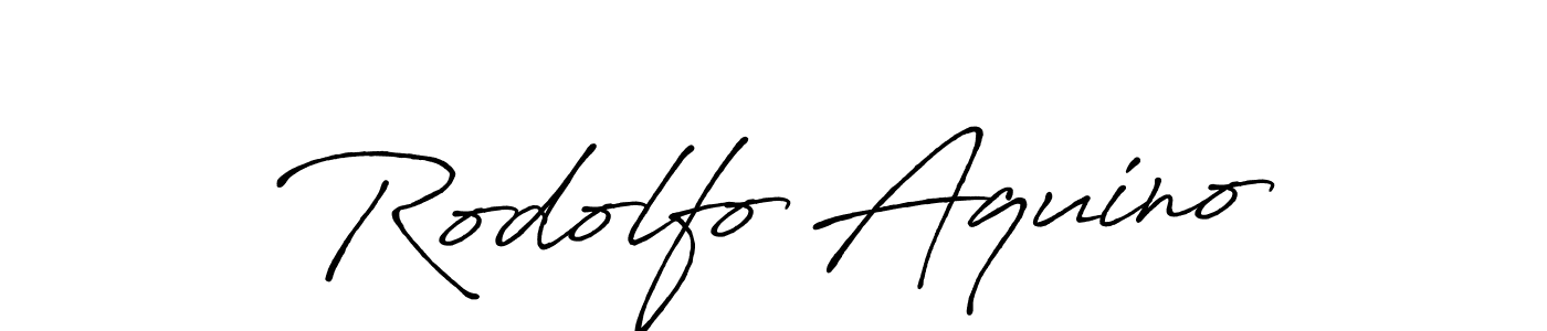 Create a beautiful signature design for name Rodolfo Aquino. With this signature (Antro_Vectra_Bolder) fonts, you can make a handwritten signature for free. Rodolfo Aquino signature style 7 images and pictures png