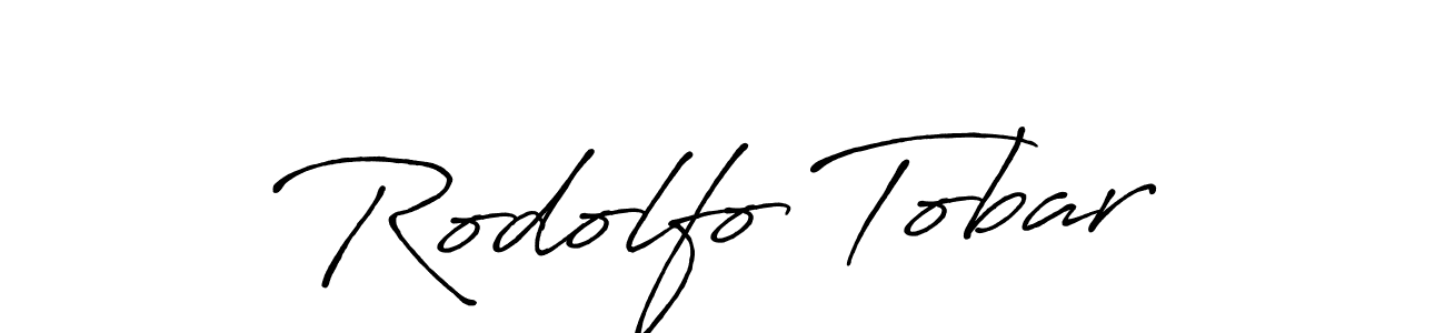 Create a beautiful signature design for name Rodolfo Tobar. With this signature (Antro_Vectra_Bolder) fonts, you can make a handwritten signature for free. Rodolfo Tobar signature style 7 images and pictures png
