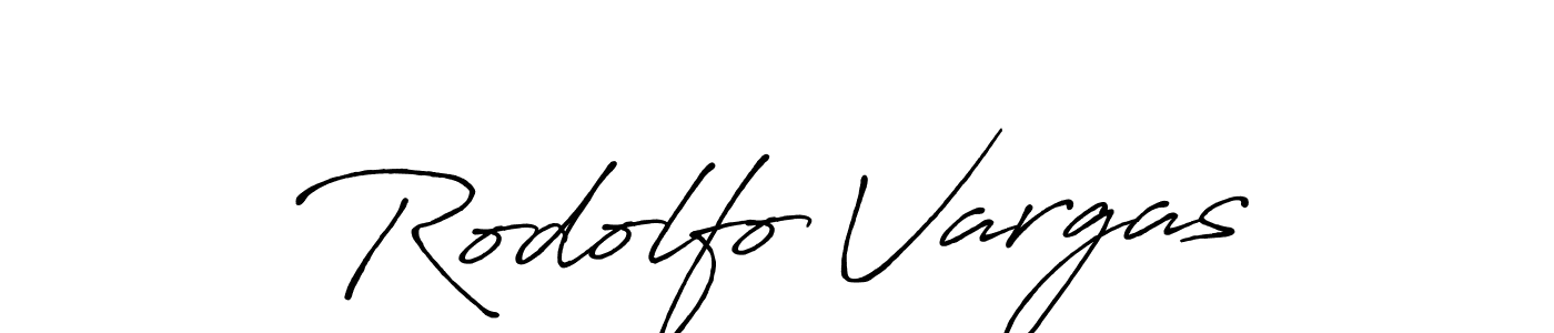 Make a beautiful signature design for name Rodolfo Vargas. With this signature (Antro_Vectra_Bolder) style, you can create a handwritten signature for free. Rodolfo Vargas signature style 7 images and pictures png