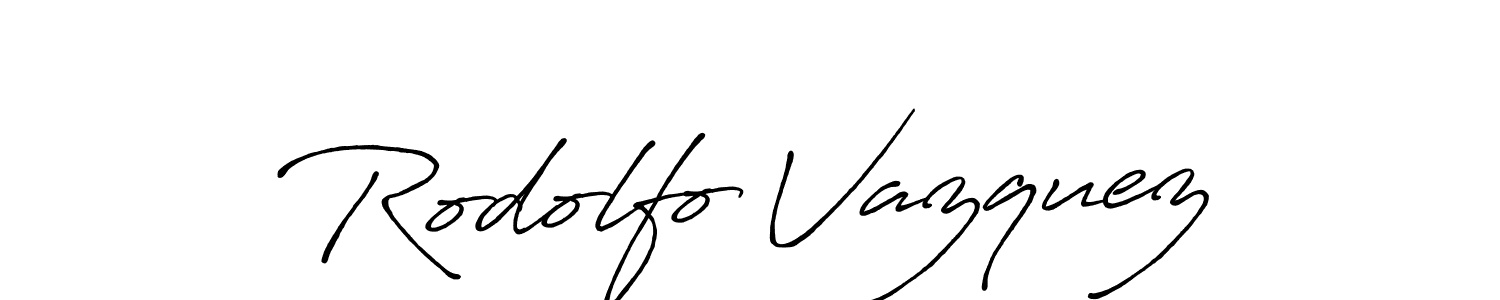 The best way (Antro_Vectra_Bolder) to make a short signature is to pick only two or three words in your name. The name Rodolfo Vazquez include a total of six letters. For converting this name. Rodolfo Vazquez signature style 7 images and pictures png