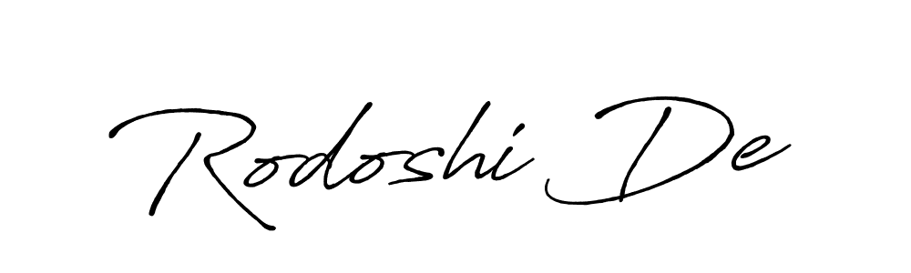 Make a short Rodoshi De signature style. Manage your documents anywhere anytime using Antro_Vectra_Bolder. Create and add eSignatures, submit forms, share and send files easily. Rodoshi De signature style 7 images and pictures png