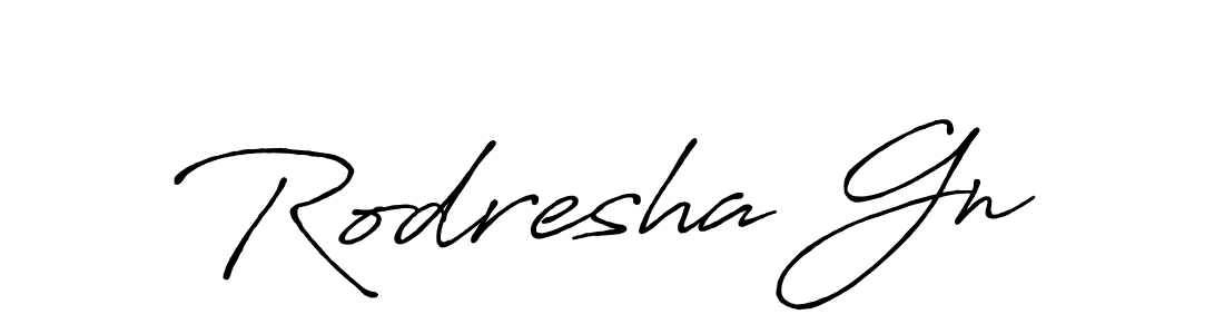 Create a beautiful signature design for name Rodresha Gn. With this signature (Antro_Vectra_Bolder) fonts, you can make a handwritten signature for free. Rodresha Gn signature style 7 images and pictures png