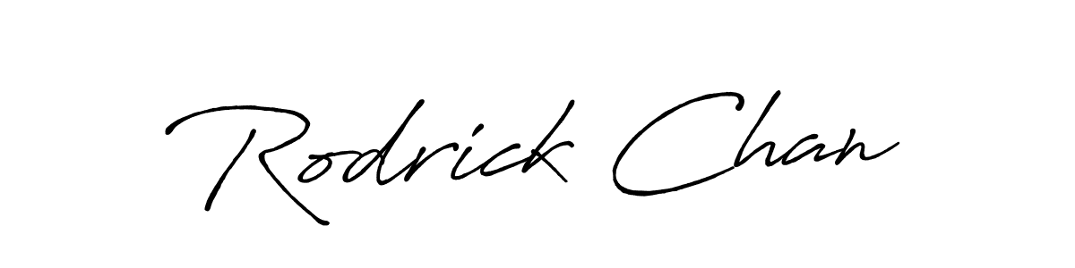 Also You can easily find your signature by using the search form. We will create Rodrick Chan name handwritten signature images for you free of cost using Antro_Vectra_Bolder sign style. Rodrick Chan signature style 7 images and pictures png