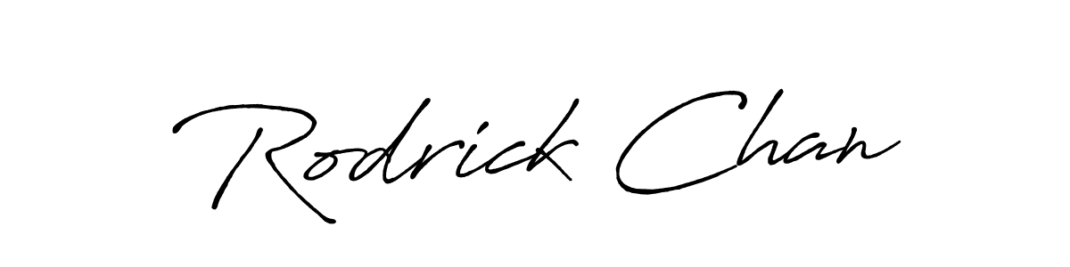 Also You can easily find your signature by using the search form. We will create Rodrick Chan name handwritten signature images for you free of cost using Antro_Vectra_Bolder sign style. Rodrick Chan signature style 7 images and pictures png