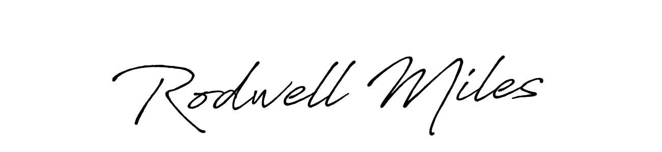 It looks lik you need a new signature style for name Rodwell Miles. Design unique handwritten (Antro_Vectra_Bolder) signature with our free signature maker in just a few clicks. Rodwell Miles signature style 7 images and pictures png