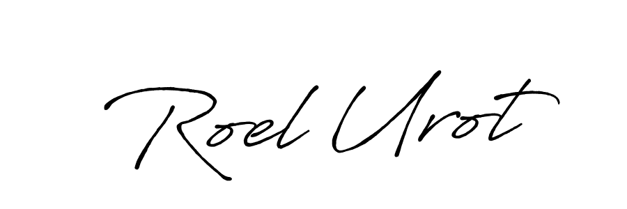 You should practise on your own different ways (Antro_Vectra_Bolder) to write your name (Roel Urot) in signature. don't let someone else do it for you. Roel Urot signature style 7 images and pictures png