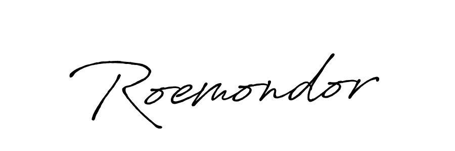 Roemondor stylish signature style. Best Handwritten Sign (Antro_Vectra_Bolder) for my name. Handwritten Signature Collection Ideas for my name Roemondor. Roemondor signature style 7 images and pictures png