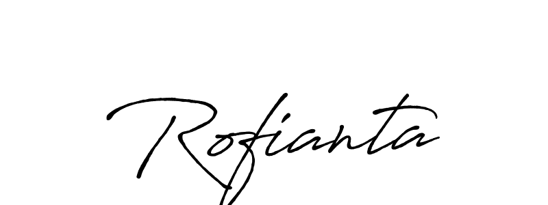 Also we have Rofianta name is the best signature style. Create professional handwritten signature collection using Antro_Vectra_Bolder autograph style. Rofianta signature style 7 images and pictures png