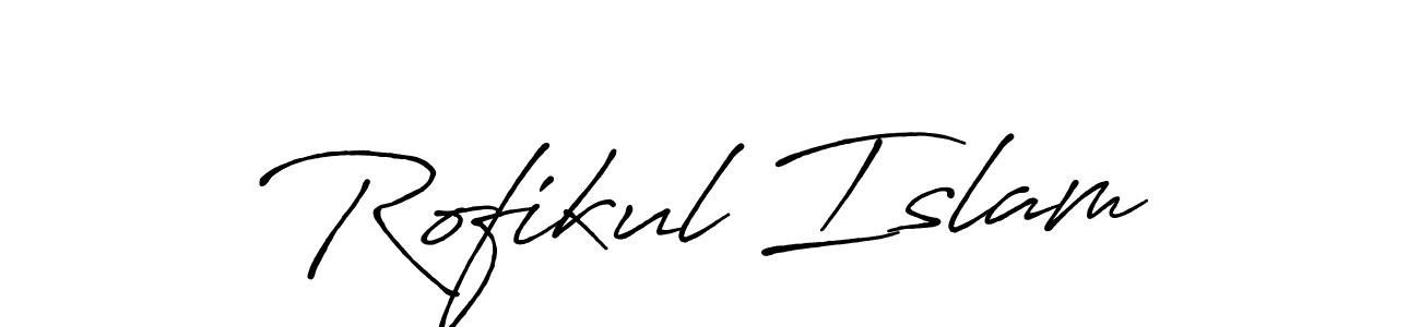 Use a signature maker to create a handwritten signature online. With this signature software, you can design (Antro_Vectra_Bolder) your own signature for name Rofikul Islam. Rofikul Islam signature style 7 images and pictures png