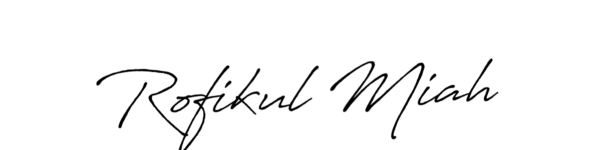 Rofikul Miah stylish signature style. Best Handwritten Sign (Antro_Vectra_Bolder) for my name. Handwritten Signature Collection Ideas for my name Rofikul Miah. Rofikul Miah signature style 7 images and pictures png