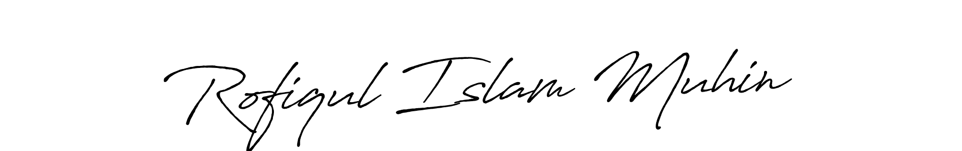 How to Draw Rofiqul Islam Muhin signature style? Antro_Vectra_Bolder is a latest design signature styles for name Rofiqul Islam Muhin. Rofiqul Islam Muhin signature style 7 images and pictures png