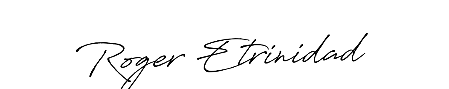 Roger Etrinidad stylish signature style. Best Handwritten Sign (Antro_Vectra_Bolder) for my name. Handwritten Signature Collection Ideas for my name Roger Etrinidad. Roger Etrinidad signature style 7 images and pictures png