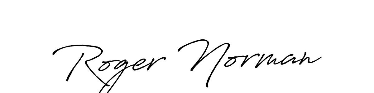 Create a beautiful signature design for name Roger Norman. With this signature (Antro_Vectra_Bolder) fonts, you can make a handwritten signature for free. Roger Norman signature style 7 images and pictures png