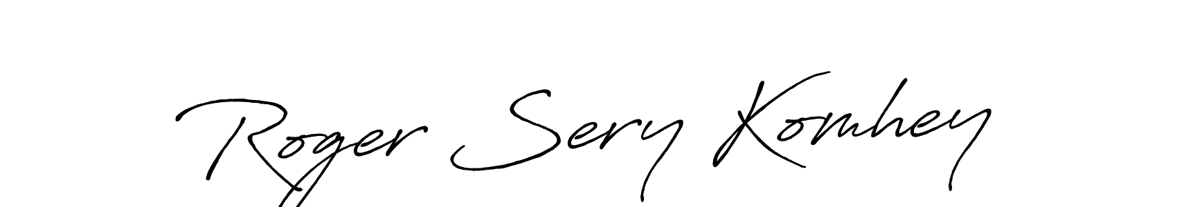 Also You can easily find your signature by using the search form. We will create Roger Sery Komhey name handwritten signature images for you free of cost using Antro_Vectra_Bolder sign style. Roger Sery Komhey signature style 7 images and pictures png