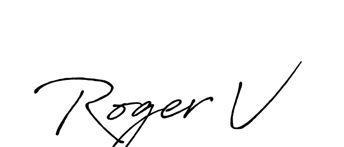 if you are searching for the best signature style for your name Roger V. so please give up your signature search. here we have designed multiple signature styles  using Antro_Vectra_Bolder. Roger V signature style 7 images and pictures png