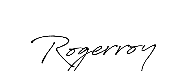 How to make Rogerroy name signature. Use Antro_Vectra_Bolder style for creating short signs online. This is the latest handwritten sign. Rogerroy signature style 7 images and pictures png