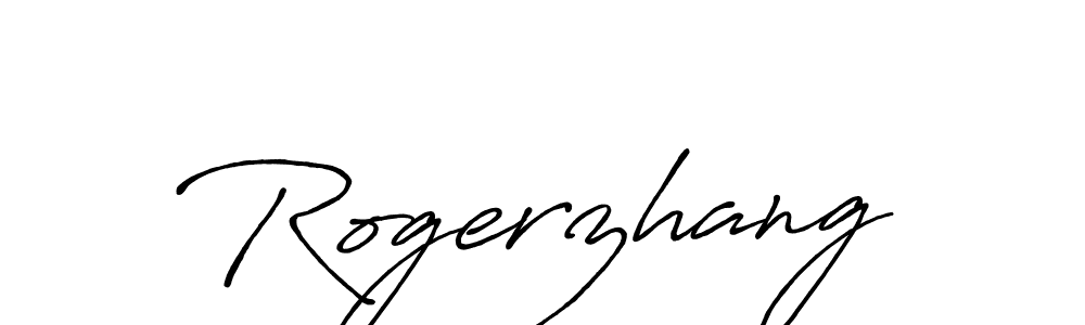 Also we have Rogerzhang name is the best signature style. Create professional handwritten signature collection using Antro_Vectra_Bolder autograph style. Rogerzhang signature style 7 images and pictures png