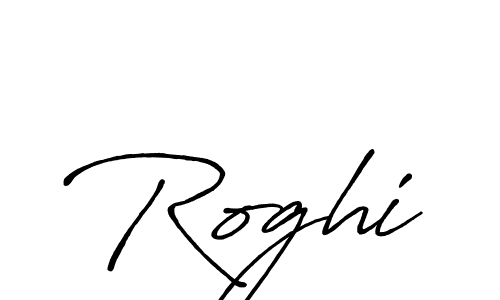 How to make Roghi name signature. Use Antro_Vectra_Bolder style for creating short signs online. This is the latest handwritten sign. Roghi signature style 7 images and pictures png