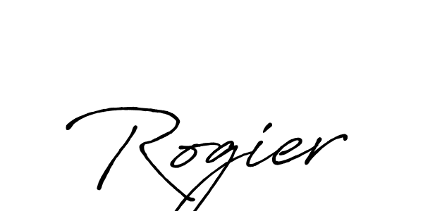 Design your own signature with our free online signature maker. With this signature software, you can create a handwritten (Antro_Vectra_Bolder) signature for name Rogier. Rogier signature style 7 images and pictures png