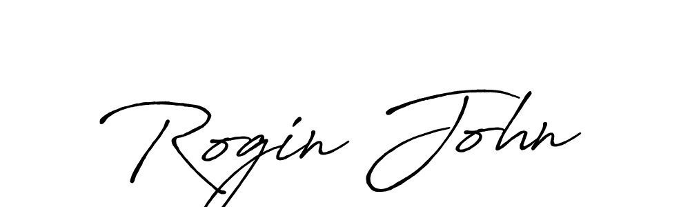 Make a beautiful signature design for name Rogin John. With this signature (Antro_Vectra_Bolder) style, you can create a handwritten signature for free. Rogin John signature style 7 images and pictures png