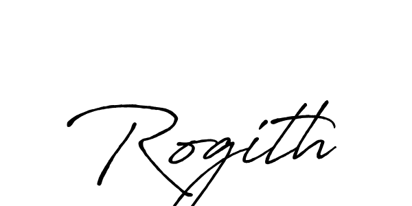 Rogith stylish signature style. Best Handwritten Sign (Antro_Vectra_Bolder) for my name. Handwritten Signature Collection Ideas for my name Rogith. Rogith signature style 7 images and pictures png