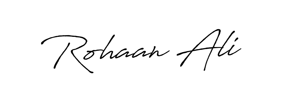 Similarly Antro_Vectra_Bolder is the best handwritten signature design. Signature creator online .You can use it as an online autograph creator for name Rohaan Ali. Rohaan Ali signature style 7 images and pictures png
