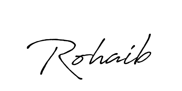 Also we have Rohaib name is the best signature style. Create professional handwritten signature collection using Antro_Vectra_Bolder autograph style. Rohaib signature style 7 images and pictures png