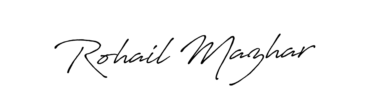 Make a beautiful signature design for name Rohail Mazhar. Use this online signature maker to create a handwritten signature for free. Rohail Mazhar signature style 7 images and pictures png