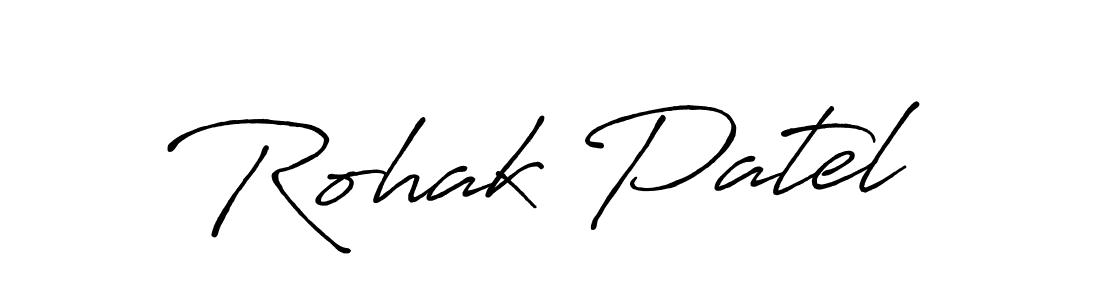 Similarly Antro_Vectra_Bolder is the best handwritten signature design. Signature creator online .You can use it as an online autograph creator for name Rohak Patel. Rohak Patel signature style 7 images and pictures png