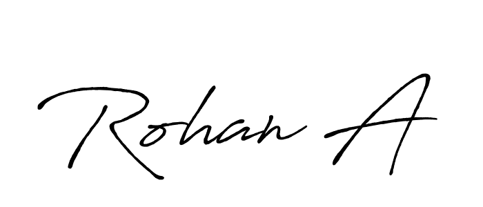 Best and Professional Signature Style for Rohan A. Antro_Vectra_Bolder Best Signature Style Collection. Rohan A signature style 7 images and pictures png