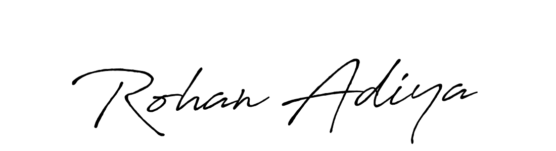 Make a beautiful signature design for name Rohan Adiya. Use this online signature maker to create a handwritten signature for free. Rohan Adiya signature style 7 images and pictures png