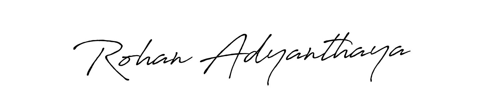 This is the best signature style for the Rohan Adyanthaya name. Also you like these signature font (Antro_Vectra_Bolder). Mix name signature. Rohan Adyanthaya signature style 7 images and pictures png