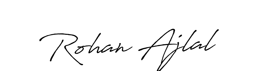 Use a signature maker to create a handwritten signature online. With this signature software, you can design (Antro_Vectra_Bolder) your own signature for name Rohan Ajlal. Rohan Ajlal signature style 7 images and pictures png