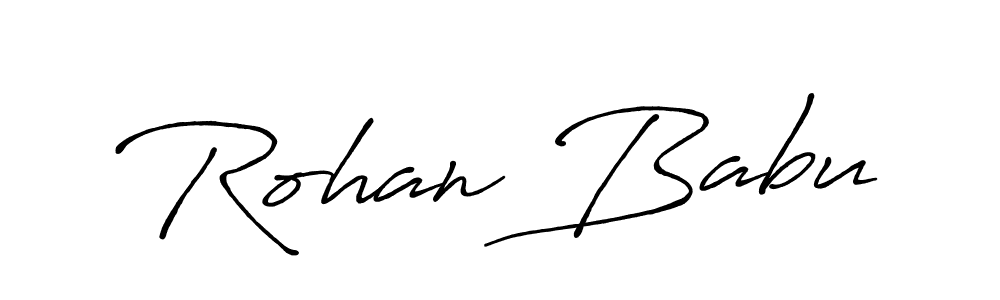 How to Draw Rohan Babu signature style? Antro_Vectra_Bolder is a latest design signature styles for name Rohan Babu. Rohan Babu signature style 7 images and pictures png